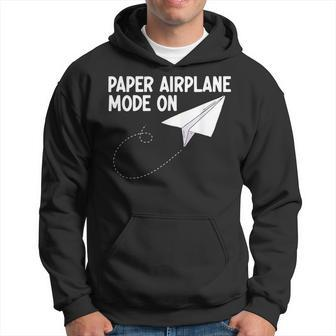 Paper Airplane Mode On Paper Airplane Maker Paper Dart Hoodie | Mazezy