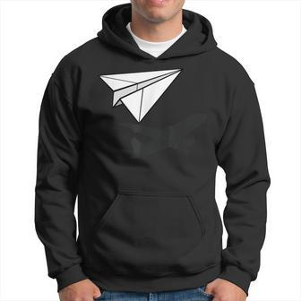 Paper Airplane Novelty Paper Airplane Hoodie | Mazezy