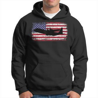 Patrioctic C130 Hercules Airplane | Usa Airplane Gift Usa Funny Gifts Hoodie | Mazezy