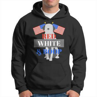 Patriotic Pup Usa Pride Red White & Boop Hoodie | Mazezy