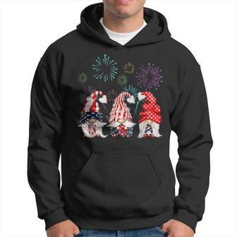 Patriotic Three Gnomes Firework Independence Day 4Th Of July Hoodie - Thegiftio UK