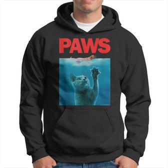 Paws Kitten Meow Parody Funny Cat Lover Gift For Women Hoodie - Thegiftio UK