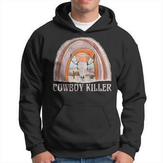 Peace Love Cowboys Killer Western Deserts Howdys Bull Skulls Skulls Funny Gifts Hoodie | Mazezy DE