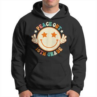 Peace Out 10Th Grade Retro Groovy Graduation Class Of 2023 Hoodie - Seseable