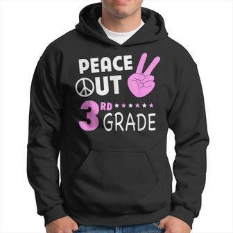 Peace Out 3Rd Grade Girls Third Grade Graduation Hoodie
