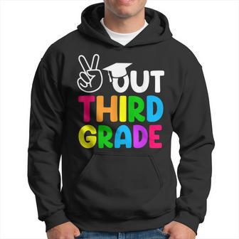 Peace Out 3Rd Grade Happy Last Day Of School Students Hoodie | Mazezy