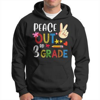 Peace Out 3Rd Grade Last Day Of School 3Rd Grade Hoodie | Mazezy