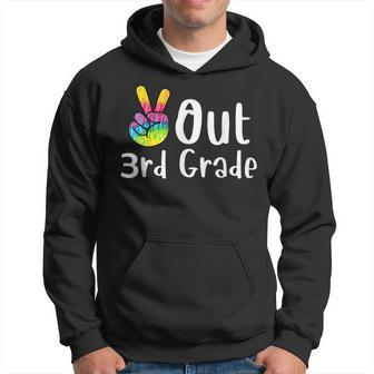 Peace Out 3Rd Grade Tie Dye Graduation Class Of 2023 Hoodie | Mazezy