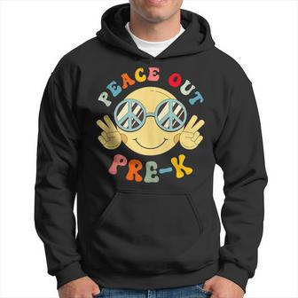 Peace Out Prek Happy Last Day Of School Hello Summer Hoodie | Mazezy