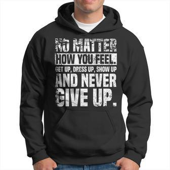 Perseverance Motivational Quote Inspiration On Back Hoodie - Monsterry