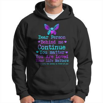 Person Behind Me Suicide Prevention & Depression Awareness Hoodie - Monsterry DE