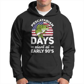 Pescatarian Days Starts At Early 90S Funny Fish Diet Gifts For Fish Lovers Funny Gifts Hoodie | Mazezy
