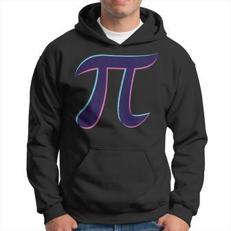 Pi Day Retro Vaporwave 80S 90S Style Funny Math Lover Gift Pi Day Funny Gifts Hoodie | Mazezy