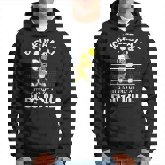 Pickleball Playing Pickleball Big Dill Team Pickle Ball Hoodie | Mazezy