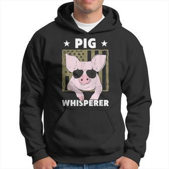 Pig Whisperer Pig Design For Men Hog Farmer Hoodie - Seseable