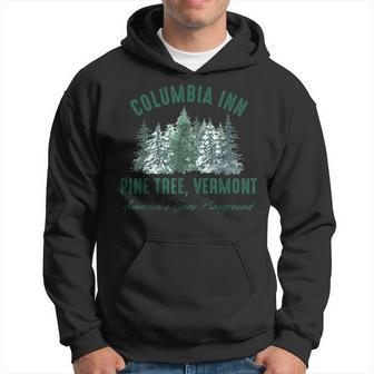 Pine Tree Vermont Always A White Christmas Tree Holiday Hoodie | Mazezy