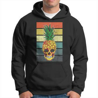 Pineapple Skull Aloha Beaches Hawaiian Hawaii Skeleton Aloha Funny Gifts Hoodie | Mazezy