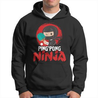 Ping Pong Ninja - Table Tennis Player Paddler Sports Lover Hoodie - Seseable