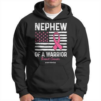 Pink Breast Cancer Nephew Of A Warrior Survivor Support Hoodie - Seseable