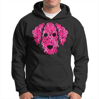 Pink Ribbon Dog Inspirational Breast Cancer Awareness Hoodie - Seseable