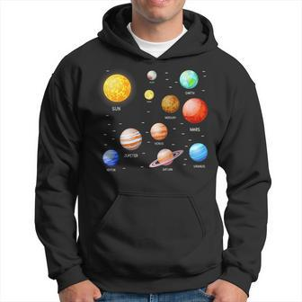 Planets Solar System Science Astronomy Space Lovers Astronomy Funny Gifts Hoodie | Mazezy