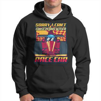 Plans With A Race Car Red Italian Race Car Driver Hoodie | Mazezy UK
