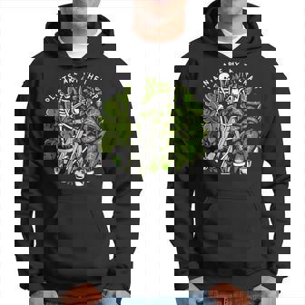 Plants Lovers Plants Are My Therapy Skeleton Gardeners Hoodie | Mazezy