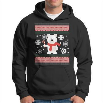 Polar Bear In Snow Ugly Christmas Sweater T Hoodie - Monsterry
