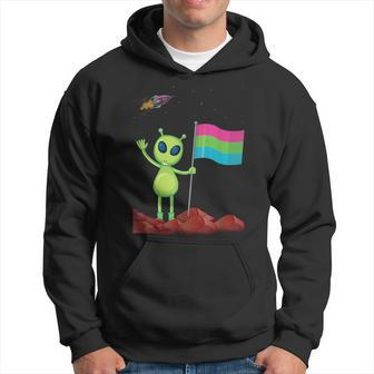 Polysexual Flag Alien Poly Pride Lgbtqia Nonbinary Ufo Space Hoodie | Mazezy CA