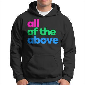 Polysexual Pride All Of The Above Lgbtq Poly Flag Lgbtqia Hoodie | Mazezy