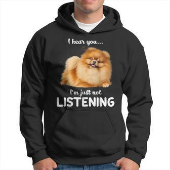 Pomeranian I Hear You Not Listening Hoodie | Mazezy