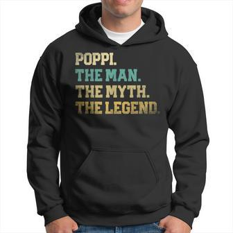 Poppi The Man Myth Legend Fathers Day Grandpa Top Best Hoodie | Mazezy