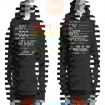 Poppy Knows Everything Men Vintage Retro Grandpa Hoodie | Mazezy