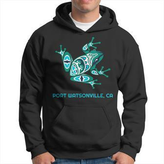 Port Watsonville Ca Frog Pacific Nw Native American Indian Hoodie | Mazezy