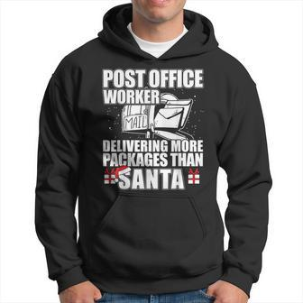 Post Office Worker More Packages Than Santa Xmas Hoodie - Thegiftio UK