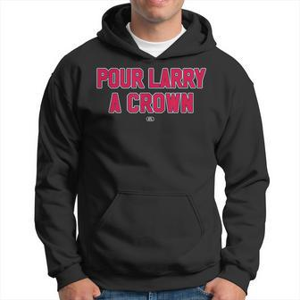 Pour Larry A Crown Funny Home Run Celebration Hoodie - Seseable