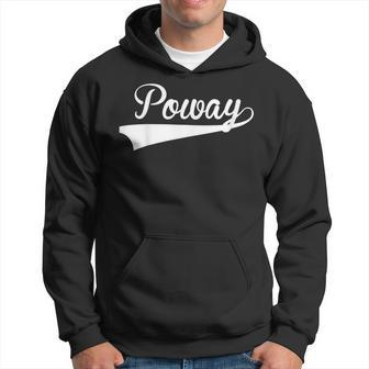 Poway Baseball Styled Jersey Softball Hoodie | Mazezy