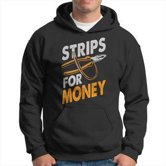 Powerline Electrical Dad Electricians Gift Strips For Money Hoodie - Seseable