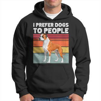 I Prefer Dogs To People Bully Kutta Dog Lovers Owners Hoodie | Mazezy