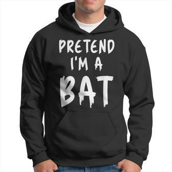 Pretend I'm A Bat Costume Animal Lazy Halloween Party Hoodie - Monsterry