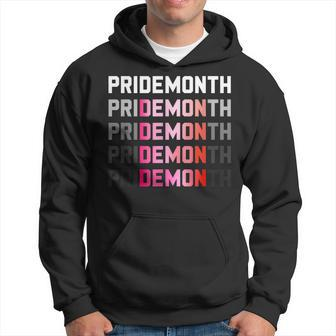 Pridemonth Demon Vintage Human Right Lesbians Hoodie | Mazezy