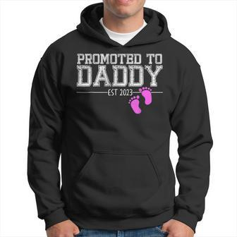 Promoted To Daddy Its A Girl Est 2023 New Dad First Daddy Hoodie - Seseable