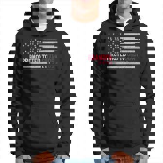 Promoted To Grandpa 2023 Cool Us Flag 2023 Grandfather Hoodie | Mazezy