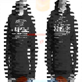 Promoted To Uncle Est 2024 Loading Soon To Be Dad Uncle Hoodie | Mazezy
