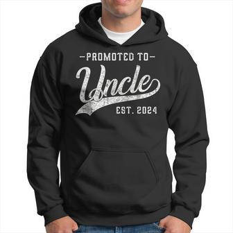 Promoted To Uncle Est 2024 Father's Day To New Dad Hoodie - Monsterry CA