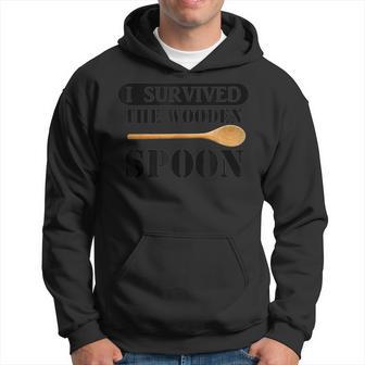 Proud Adult Spoon Survivor I Survived The Wooden Spoon Hoodie - Thegiftio UK