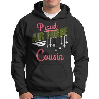 Proud Air Force Cousin Pride Military Family Gift Hoodie | Mazezy