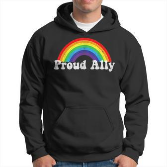 Proud Ally Lgbtq Lesbian Gay Bisexual Trans Pan Queer Gift Hoodie | Mazezy