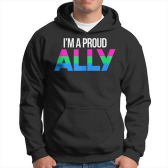 Proud Ally Poly Flag Lgbt Pride Flag Polyamorous Gay Lesbian Hoodie | Mazezy