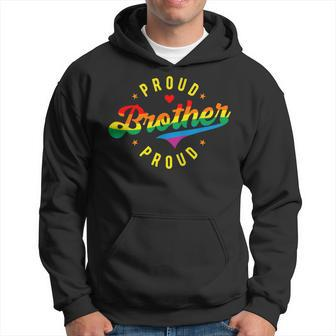 Proud Brother Pride Lgbt Rainbow Hoodie - Seseable